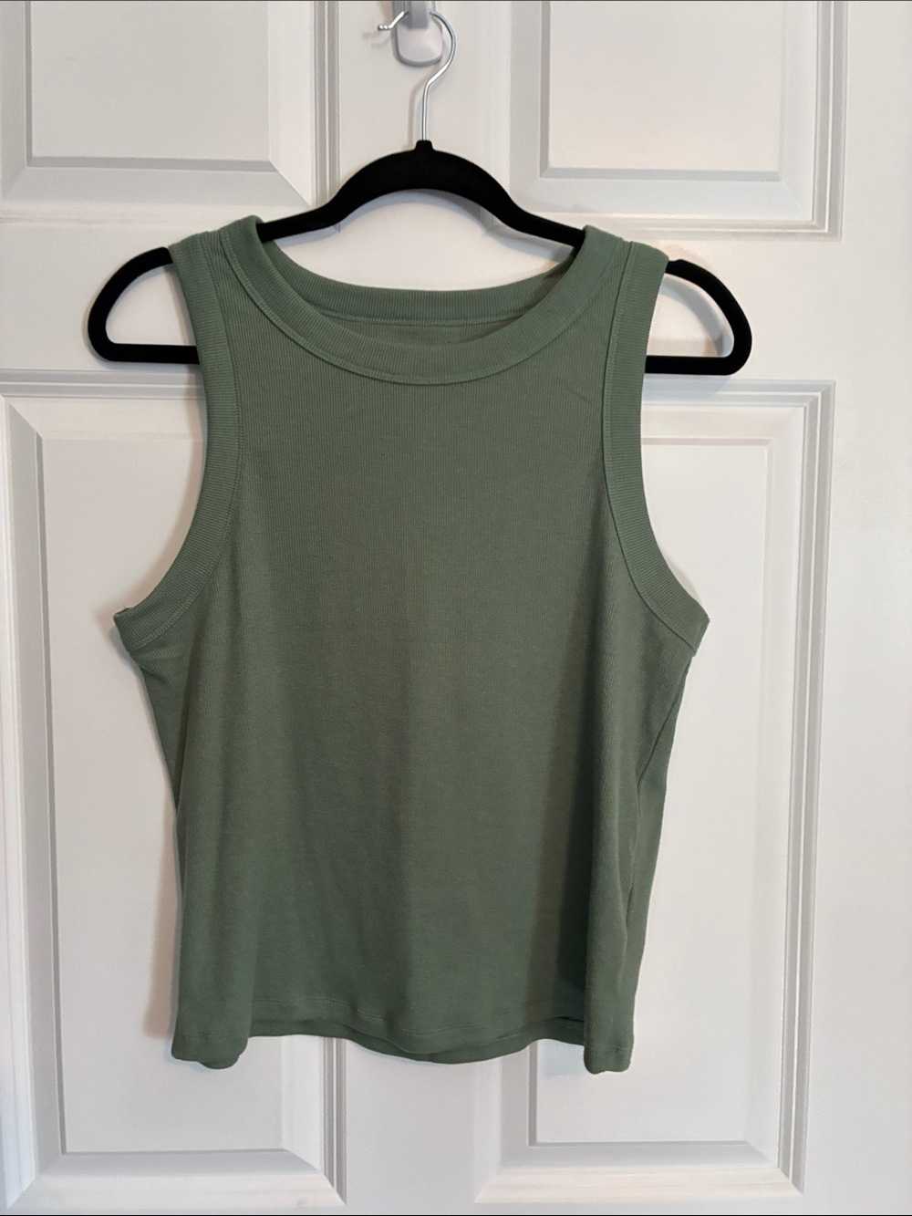 Old Navy Olive Green Ribbed Crewneck Tank